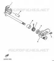 AXE DE SELECTEUR / PEDALE pour Yamaha TY250R de 1988