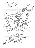 CADRE pour Yamaha TY250R de 1988
