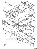 BRAS ARRIERE pour Yamaha TY250R de 1988