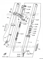 FOURCHE pour Yamaha TY250R de 1988