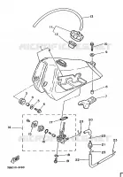 RESERVOIR A ESSENCE pour Yamaha TY250R de 1988