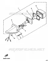 FEU ARRIERE pour Yamaha TY250R de 1988