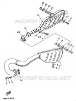 ECHAPPEMENT pour Yamaha TY250R de 1988