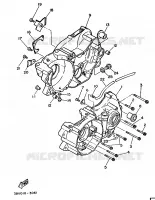 CARTER MOTEUR pour Yamaha TY250R de 1988