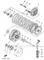 EMBRAYAGE DE DEMARREUR pour Yamaha TY250R de 1988