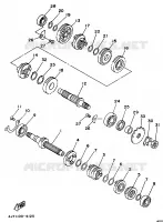TRANSMISSION pour Yamaha TZ125 de 1998