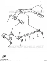 AXE DE SELECTEUR / PEDALE pour Yamaha TZ125 de 1998