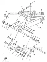 BRAS ARRIERE pour Yamaha TZ125 de 1998