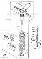 AMORTISSEUR ARRIERE pour Yamaha TZ125 de 1998