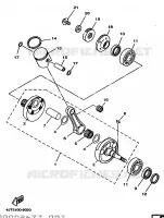 VILEBREQUIN / PISTON pour Yamaha TZ125 de 1998