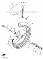 ROUE AVANT pour Yamaha TZ125 de 1998