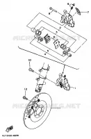 ETRIER DE FREIN AVANT pour Yamaha TZ125 de 1998