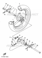 ROUE ARRIERE pour Yamaha TZ125 de 1998