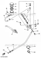 MAITRE CYLINDRE AVANT pour Yamaha TZ125 de 1998
