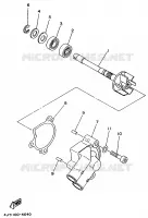POMPE A EAU pour Yamaha TZ125 de 1998