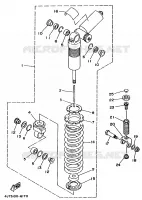 AMORTISSEUR ARRIERE pour Yamaha TZ125 de 1998