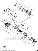 VILEBREQUIN / PISTON pour Yamaha TZ125 de 1998