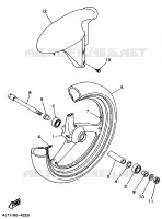 ROUE AVANT pour Yamaha TZ125 de 1998