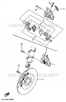 ETRIER DE FREIN AVANT pour Yamaha TZ125 de 1998