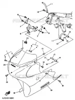 CARENAGES 1  pour Yamaha TZ125 de 1998