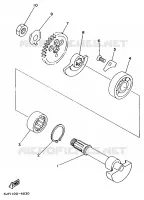 ARBRE INTERMEDIAIRE pour Yamaha TZ125 de 1998