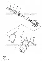 POMPE A EAU pour Yamaha TZ125 de 1998