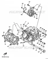 CARTER MOTEUR pour Yamaha TZ250 de 1990