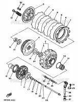 EMBRAYAGE DE DEMARREUR pour Yamaha TZ250 de 1990