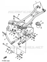 CADRE pour Yamaha TZ250 de 1990