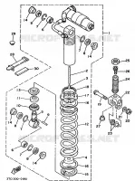 AMORTISSEUR ARRIERE pour Yamaha TZ250 de 1990