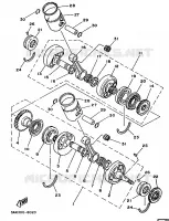 VILEBREQUIN / PISTON pour Yamaha TZ250 de 1990