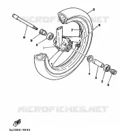 ROUE AVANT pour Yamaha TZ250 de 1990