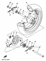 ETRIER DE FREIN AVANT pour Yamaha TZ250 de 1990
