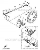 ETRIER DE FREIN ARRIERE pour Yamaha TZ250 de 1990