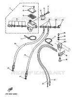 MAITRE CYLINDRE AVANT pour Yamaha TZ250 de 1990