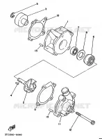 POMPE A EAU pour Yamaha TZ250 de 1990