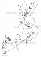 ECHAPPEMENT pour Yamaha TZ250 de 1997