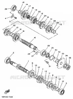 TRANSMISSION pour Yamaha TZ250 de 1997