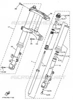 FOURCHE pour Yamaha TZ250 de 1997