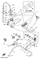 RESERVOIR A ESSENCE pour Yamaha TZ250 de 1997