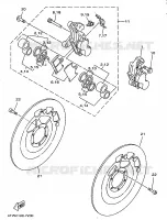 ETRIER DE FREIN AVANT pour Yamaha TZ250 de 1997