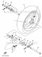ROUE ARRIERE pour Yamaha TZ250 de 1997