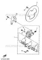 ETRIER DE FREIN ARRIERE pour Yamaha TZ250 de 1997