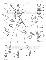 MAITRE CYLINDRE AVANT pour Yamaha TZ250 de 1997