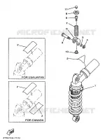 AMORTISSEUR ARRIERE pour Yamaha TZ250 de 1997