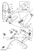 RESERVOIR A ESSENCE pour Yamaha TZ250 de 1997