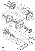 EMBRAYAGE DE DEMARREUR pour Yamaha TZ250 de 1997