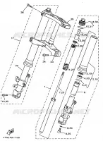 FOURCHE pour Yamaha TZ250 de 1997