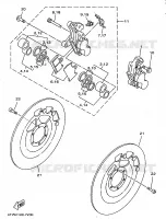 ETRIER DE FREIN AVANT pour Yamaha TZ250 de 1997