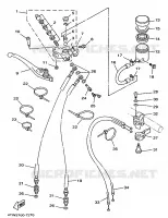 MAITRE CYLINDRE AVANT pour Yamaha TZ250 de 1997